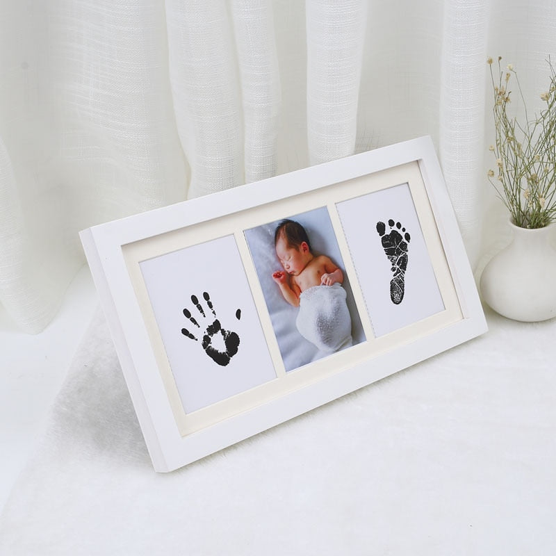 DIY Hand and Footprint Picture Frame - Newborn Memorial Growing Souvenir