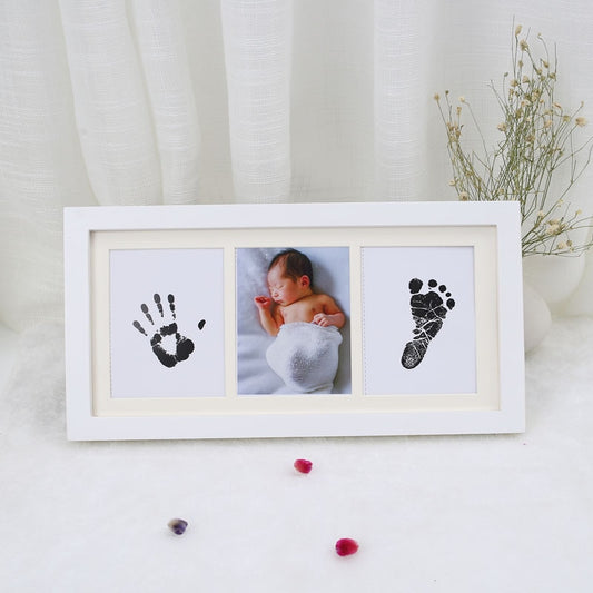 DIY Hand and Footprint Picture Frame - Newborn Memorial Growing Souvenir