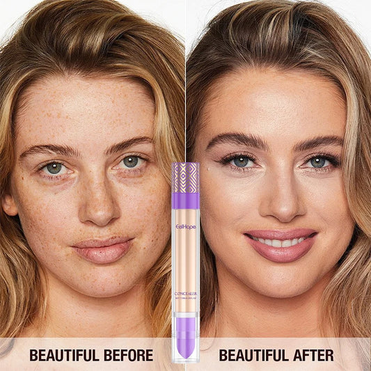 Liquid Foundation Concealer Waterproof Oil Control Concealer Covers Dark Circles Even Skin Tone Without Makeup New Makeup 7.5ml