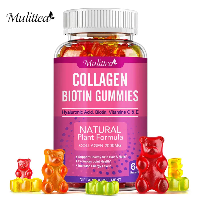 Mulittea Collagen Gummies with Biotin - With Free Gift!