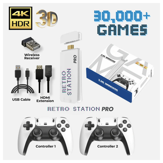 The Retro Station™ 4K HD Retro Game Wireless Controllers